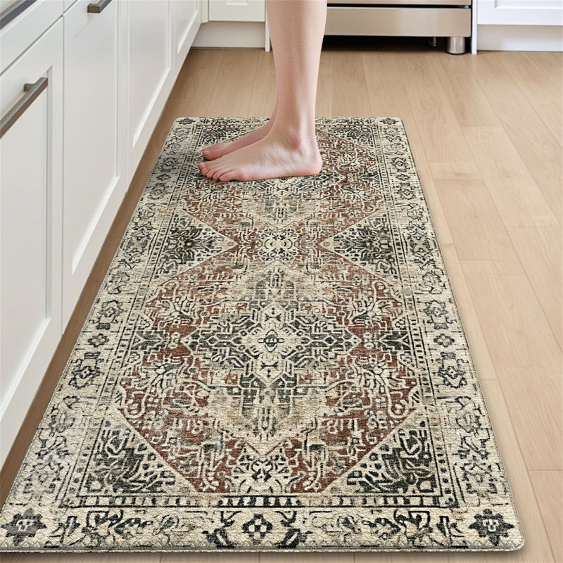 Kitchen Mat 60 X 150 Cm, Anti-Fatigue Cushioned Standing Mats Non Slip Waterproof, Extra Large Washable Carpet Runner Rugs For Floor, Laundry, Home Office