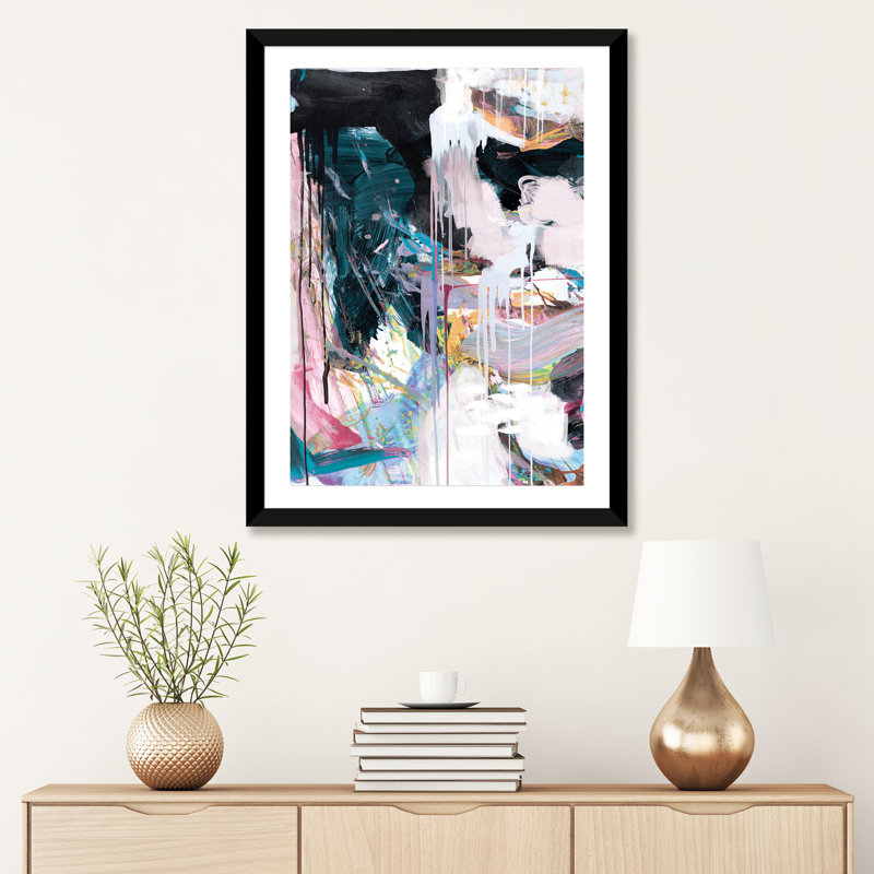 « time set i » par dan hobday-reproduction d’art, H 24 po x l 16 po x P 1 po, Papier avec cadre noir