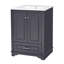 Ensemble de meuble-lavabo avec lavabo en céramique Defelice, armoire de rangement autoportante avec poignées argentées, portes à fermeture douce-515920961-515920960-515920972