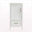 Meuble-lavabo autoportant blanc 18 po avec comptoir en céramique pour salle d'eau
