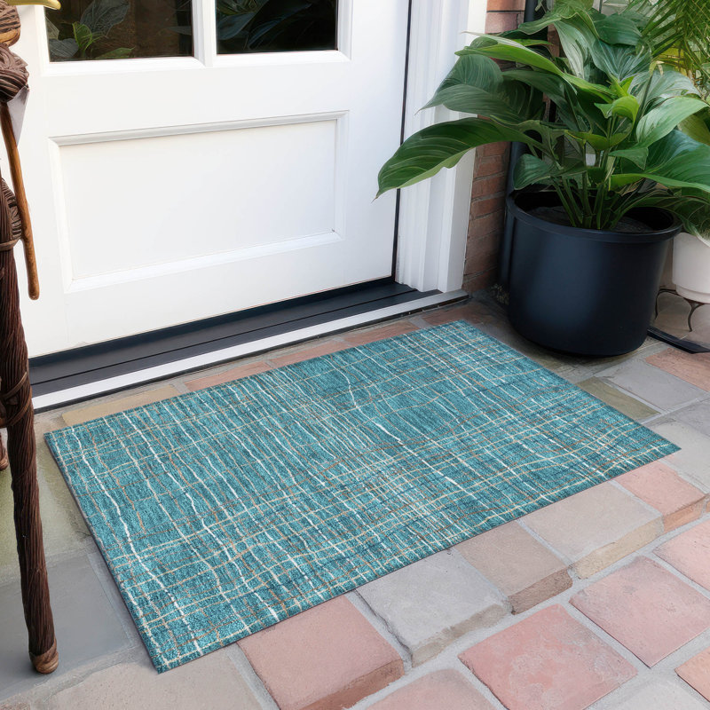 Machine Washable Indoor/Outdoor Chayden ACN998 Rug, Rectangle 1'8" x 2'6"