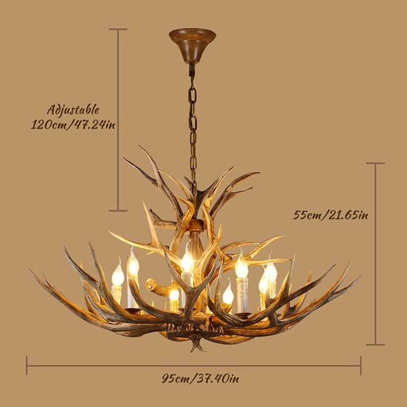 Devontrey 8 - Light Dimmable LED Empire Chandelier