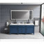 Miroir de salle de bain 84 po x 40 po à DEL avec éclairage avant et arrière, antibuée, mémoire, 3 couleurs, gradation continue, meuble-lavabo mural-548222682-548222241