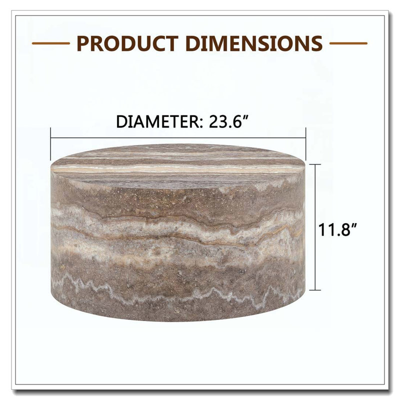 Table basse ronde, Gris