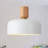 Donnelle 1 - Light 12" Single Simple style Pendant with solid wood decoration light base-129871759