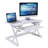  32 in. White Height Adjustable Standing Desk Converter Dual Monitor Riser with Gas Spring Assist Mechanism-1014981068-1014981066