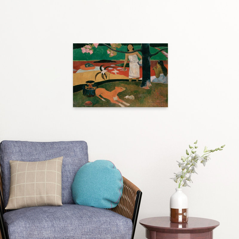 «Pastorales Tahitiennes Classic Abstract Coastal Landscape», reproduction d'art mural, H 16 po x l 24 po