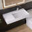 Chloe 36'' Wall Mounted Bathroom Sink Solid Surface Vessel Bathroom Sink With Faucet Hole