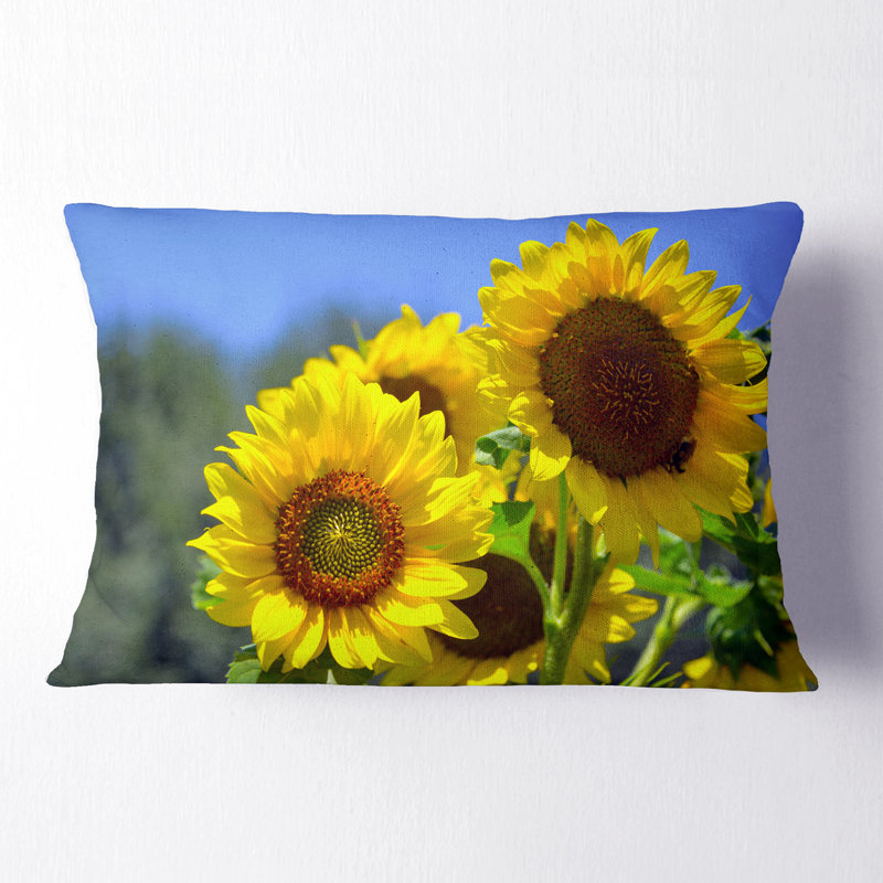 Coussin lombaire floral magnifique