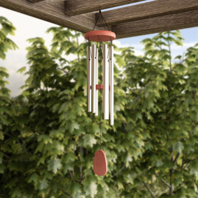 Tailynn 28 Metal and Wood Wind Chime-  Tuned Metal Wind Chimes with Gold Finish and Soothing Tone