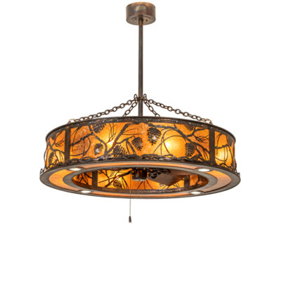 Whispering Pines Downrod Ceiling Fan