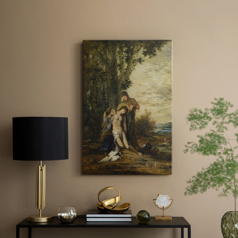 «The Martyred Saint Sebastian», toile tendue par Gustave Moreau, 8 x 12