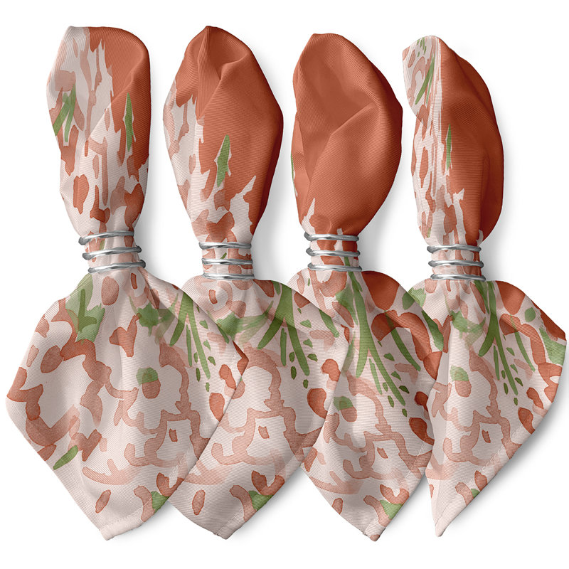 Ensemble de serviettes 4 pièces Gardenia, Corail