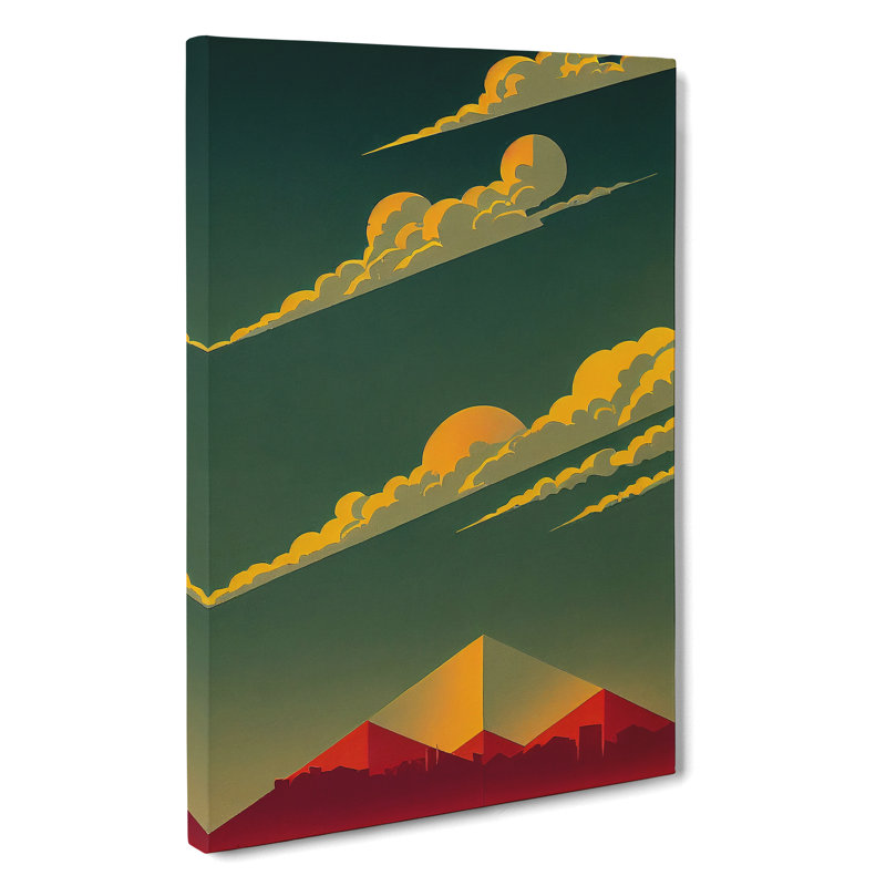 Mountain Landscape Abstract Art No.1 - Wrapped Canvas, 76cm H x 50cm W x 3cm D