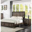 Table de chevet de chambre à coucher avec 2 tiroirs en finition chêne de style contemporain 2 placages pour meubles