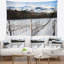Paysage, neige recouverte de vignes, tapisserie, Italie-28487880