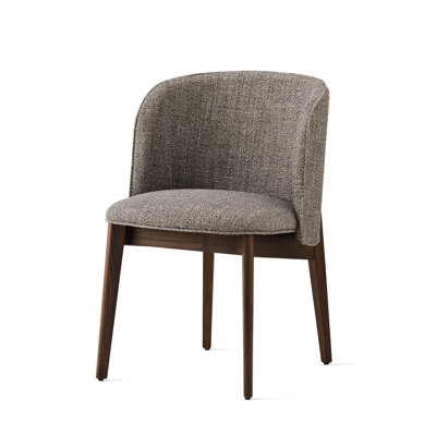 Abrey Upholstered Armchair with Wooden Base