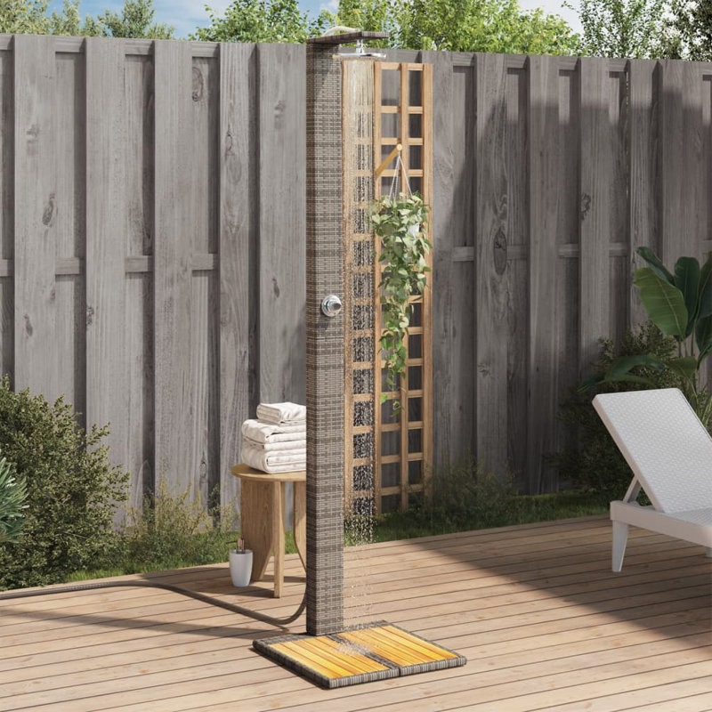 Unité de jardin autoportante en rotin PE 19,7 x 21,7 x 88,2 po WALPLUS, Gray