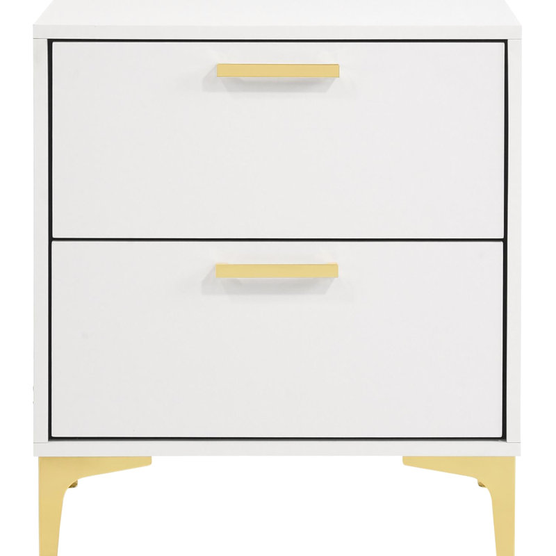 Nightstand With 2 Drawers For Bedroom - Spacious Storage, Design, Joints Feature In Drawers, Ample Storage Space, Style,