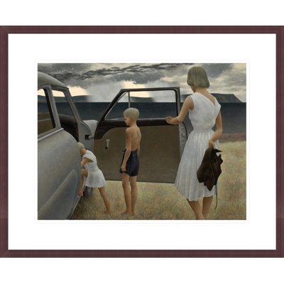 Family and Rainstorm by Alex Colville -Framed Giclee Print
