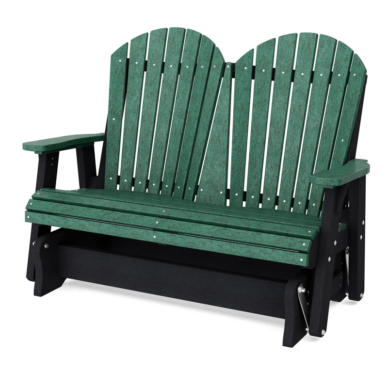 Fauteuil oscillant double Heritage, Vert gazon / Noir