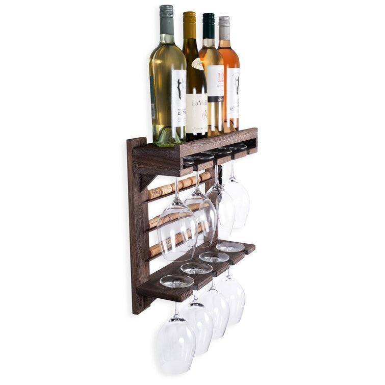 Loon Peak® Mattalyn Wine Rack Box Wall Mount,Walnut - Wayfair Canada