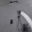 Pomme de douche à pluie en acier inoxydable à pression équilibrée avec soupape brute