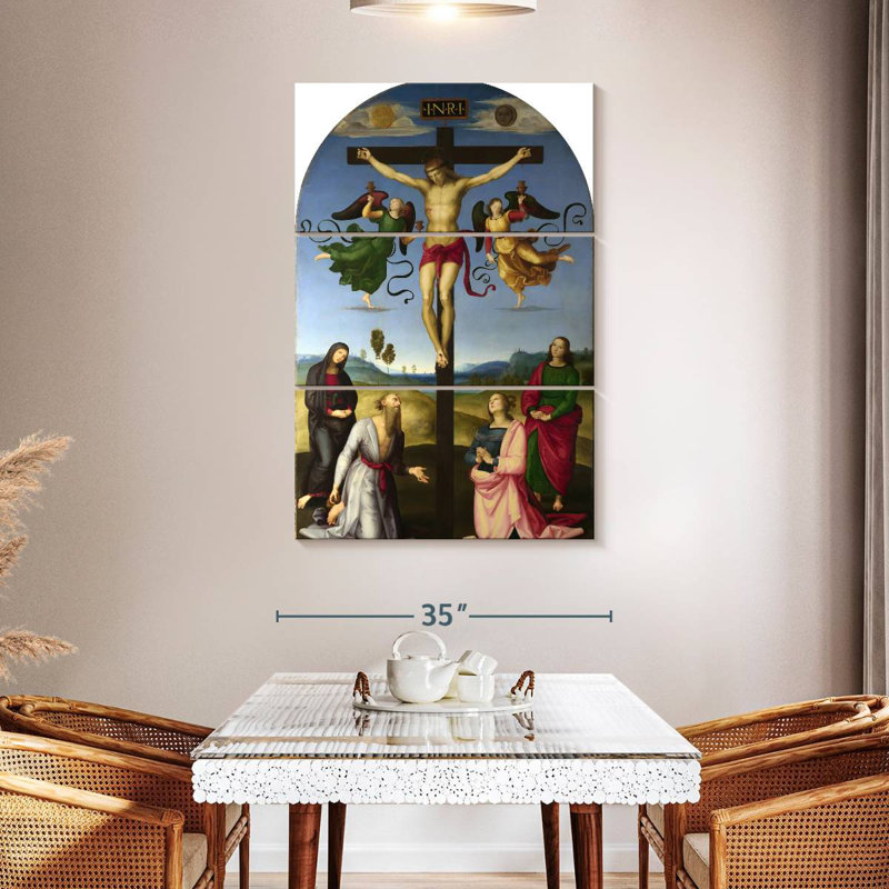 Leisha, la crucifixion mondiale, H 50 po x l 32 po