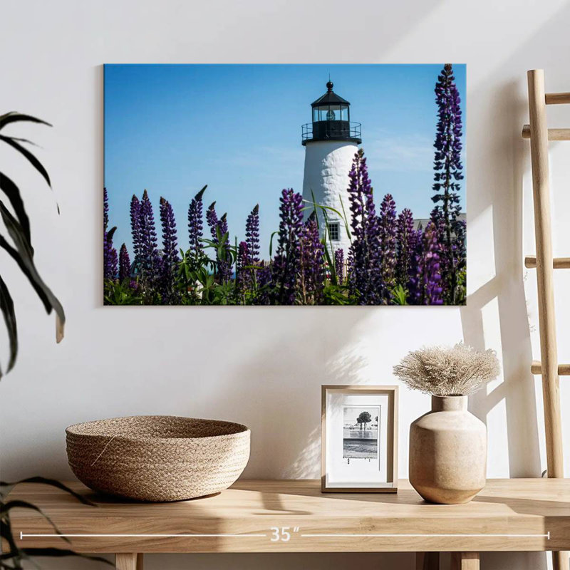 Jardin et phare Lilie Lupin, H 8 po x l 12 po