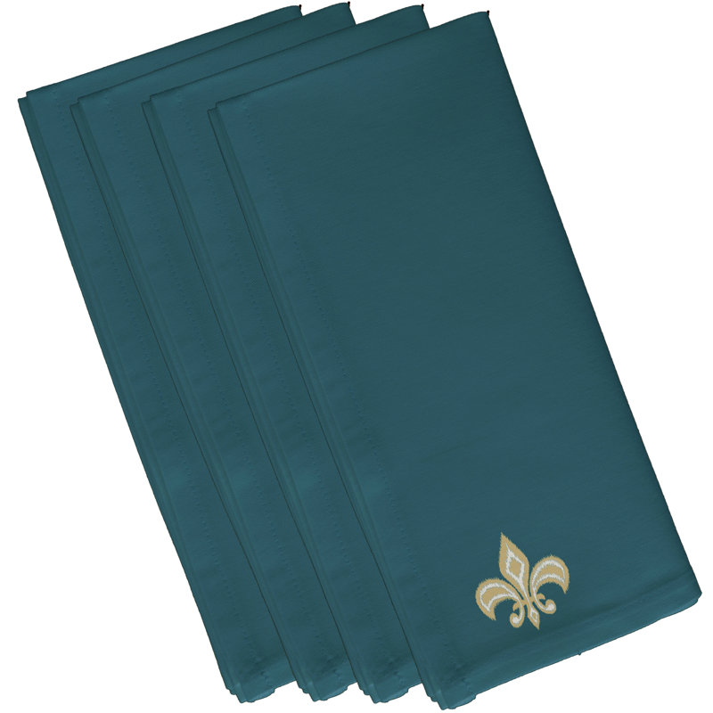Ensemble de serviettes 4 pièces Bettrys, L 18 po x L 18 po, Bleu sarcelle