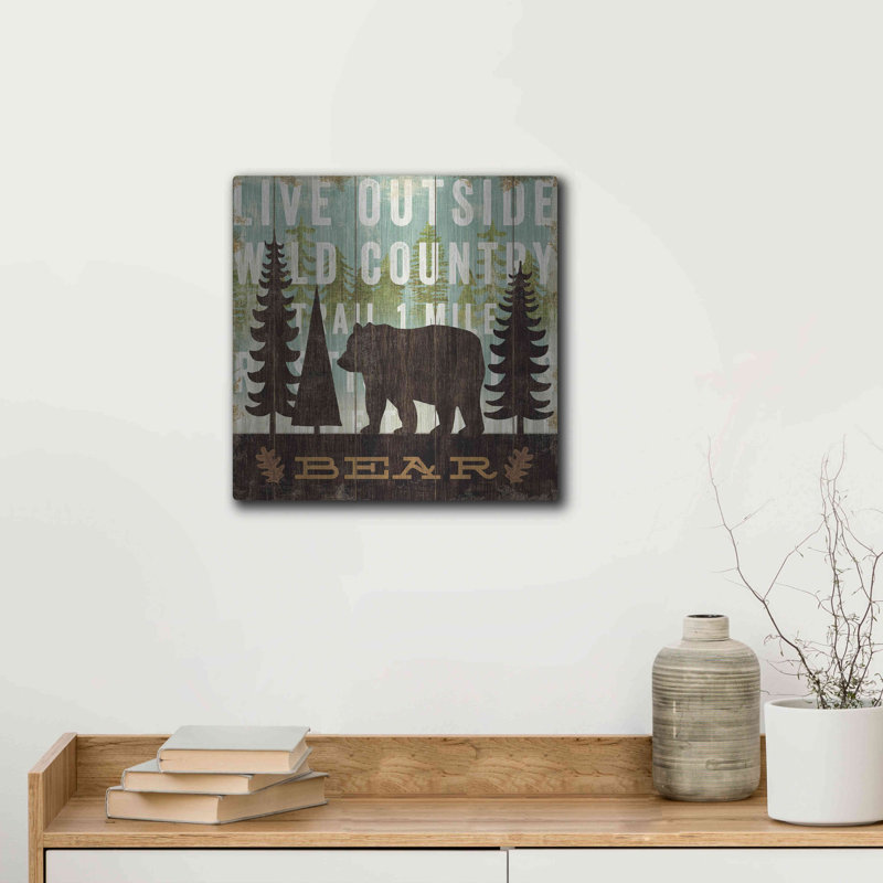 «Simple Living Bear» par Michael Mullan, H 12 po x l 12 po