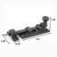 Black Wrought Iron Slide Bolt 3.5" Wide Rustproof Finish Renovators Supply