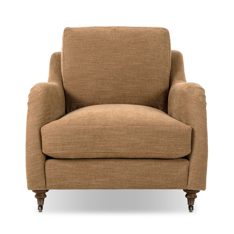 Lynne Armchair, Ochre Polyester Blend
