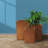 Kante 3 Piece 19", 16" and 13"H Concrete Tall Square Planters, Outdoor/Indoor Lightweight Planters Pots with Drainage Hole, Modern Style Set-70271119