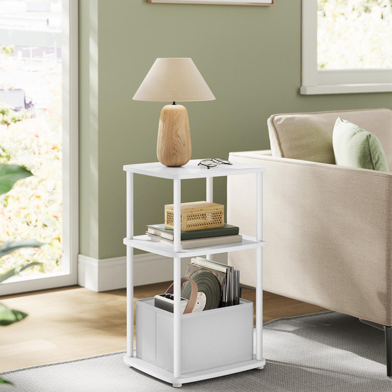 Table d'appoint, Blanc neige / blanc