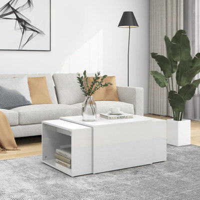 Goda Extendable Block Coffee Table with Storage