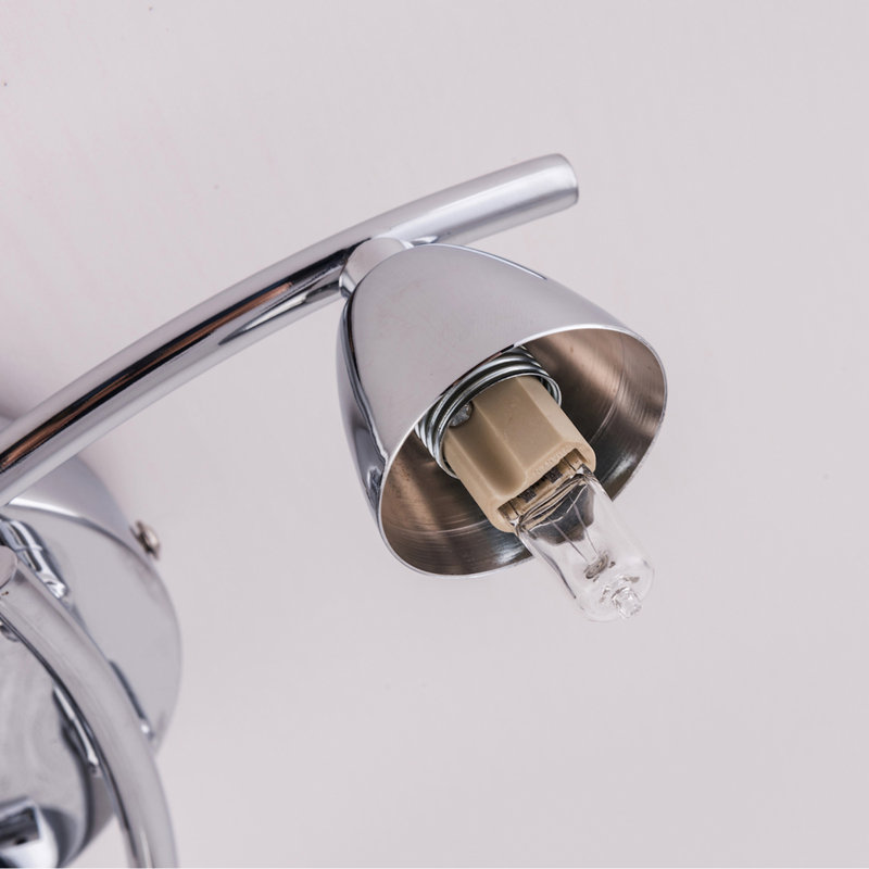 Louth Glass Semi Flush Mount, Cool White