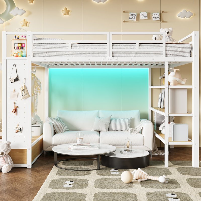 European Double (140 X 200 Cm) Bunk Bed Bed Frame, White