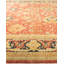 Tapis orange / bleu en laine noué à la main de conception unique 12 pi 3 po x 17 pi 10 po Ohlone