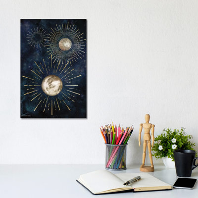 Celestial Rays IV 1 Piece Wrapped Canvas Wall Art