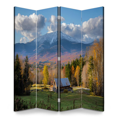4 panneaux de paravent pliant paravent Royal coloré d'automne mansfield vermont