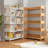 5-Tier Wooden Open Bookcase - Modern Display Bookshelf