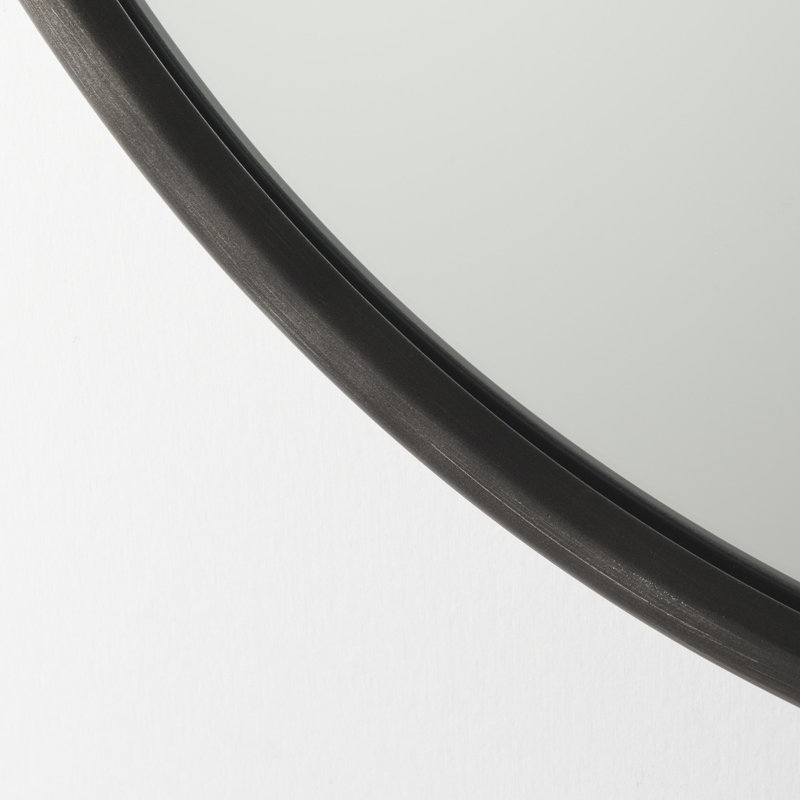 Miroir décoratif Ashcraft, 35,8 po x 35,8 po, Noir