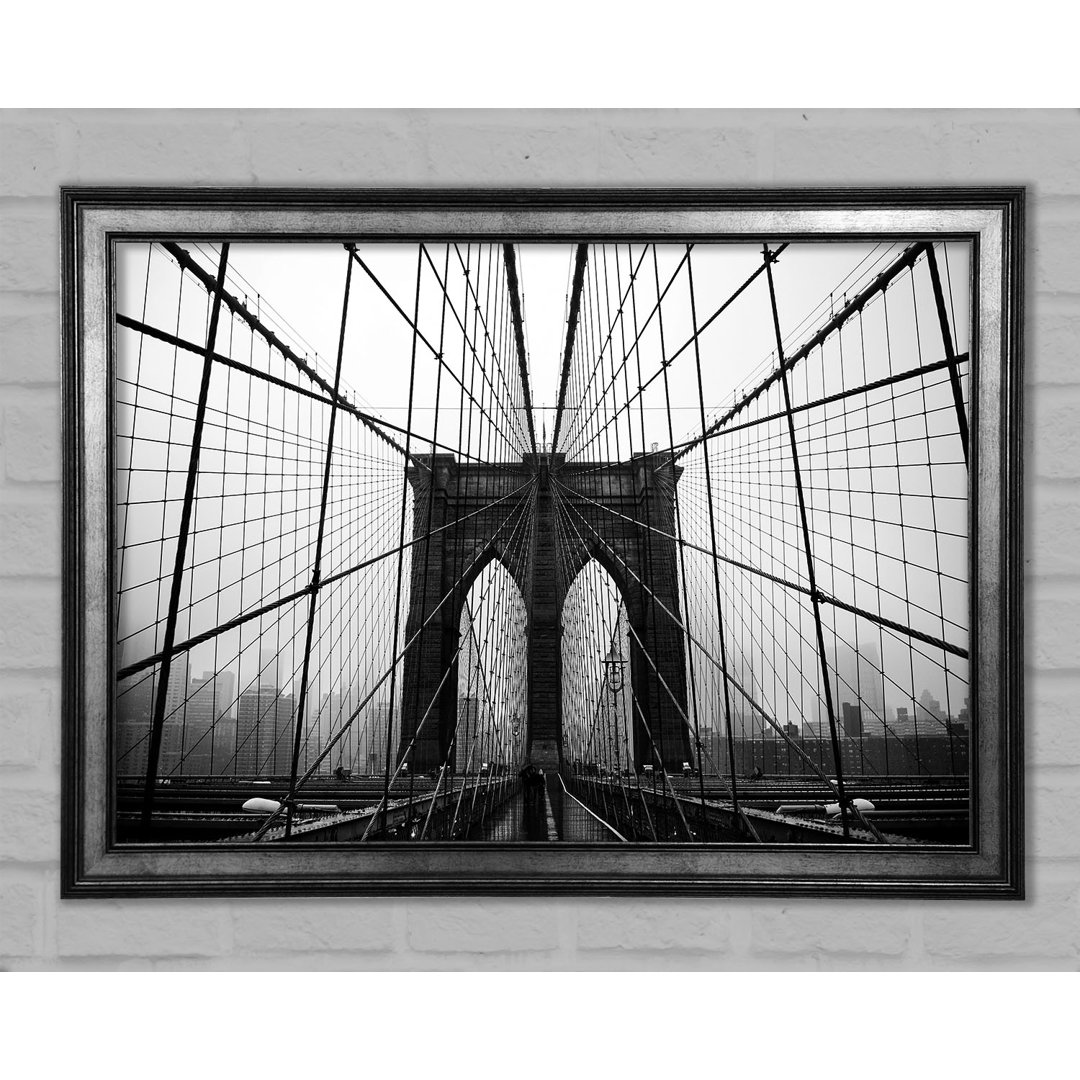 Brooklyn Bridge Perfektion - Einzelner Bilderrahmen Kunstdrucke