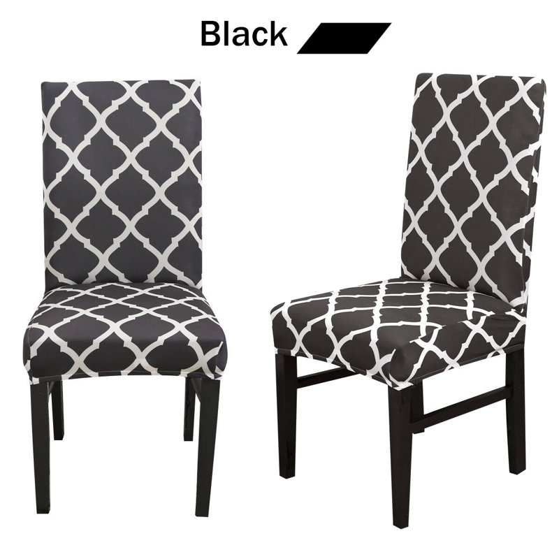 T-Cushion Dining Chair Slipcover, Light Black
