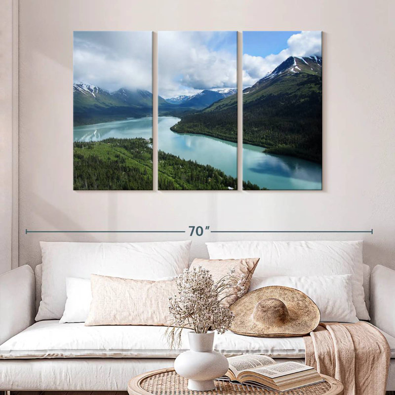 Alvord Alaska Mountainscape, 32" H x 50" W