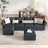 BOX MODULE STO SOFA 116'' 6 Piece Upholstered Modular Sectional Sofa with Storage-108370225