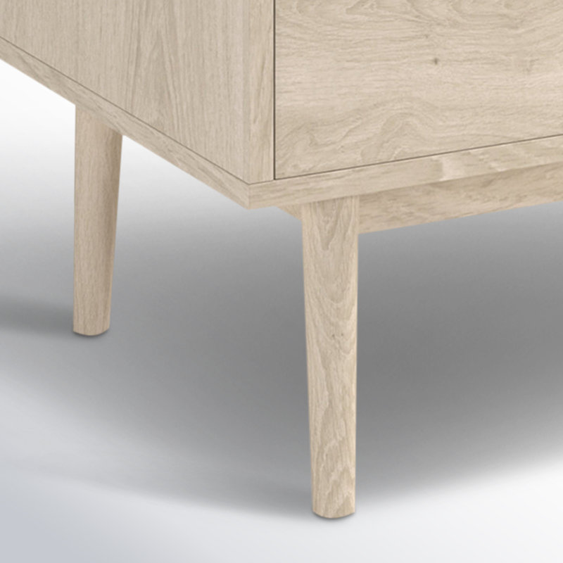 Indra 22.75'' W Nightstand | Modern 2-Drawer Design