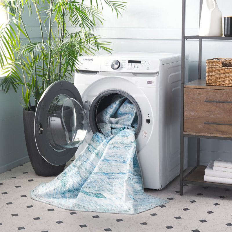 Athiran Performance Machine Washable Abstract Rug, Runner 2'6" x 8'