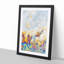 The Neon River in Abstract - Picture Frame Graphic Art Print-55763470-55763471
